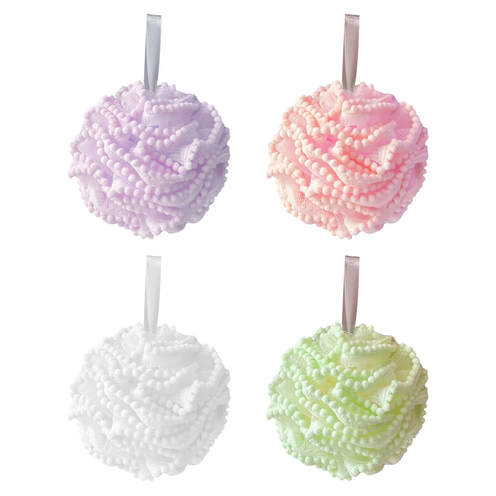 Bath Shower Loofah Sponge Pouf