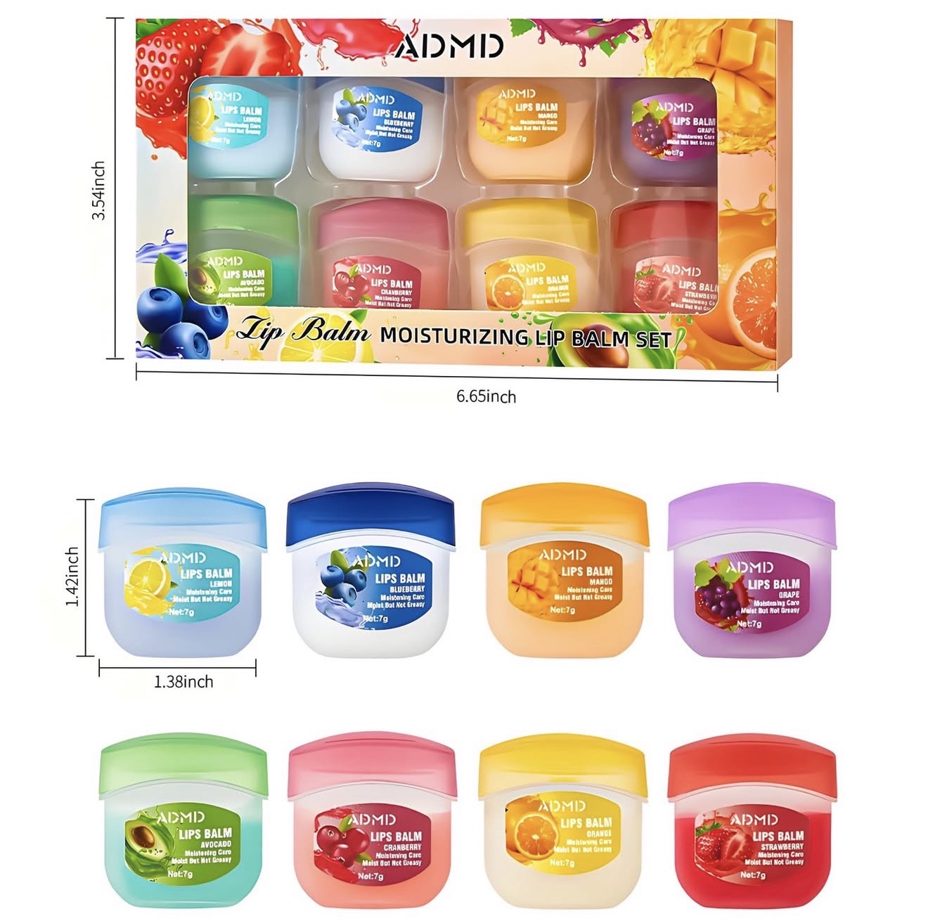 ADMD Fruity Lip Balm Set