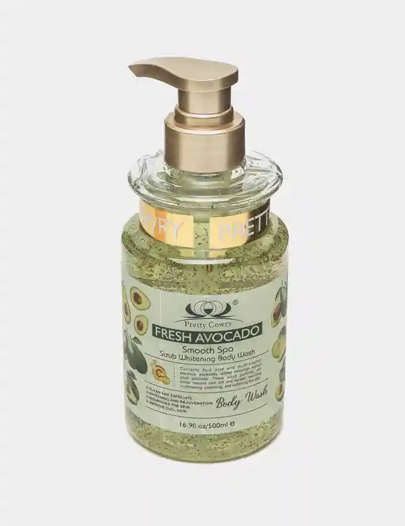 Pretty Cowry Fresh Avocado Smooth Spa Scrub Body Wash