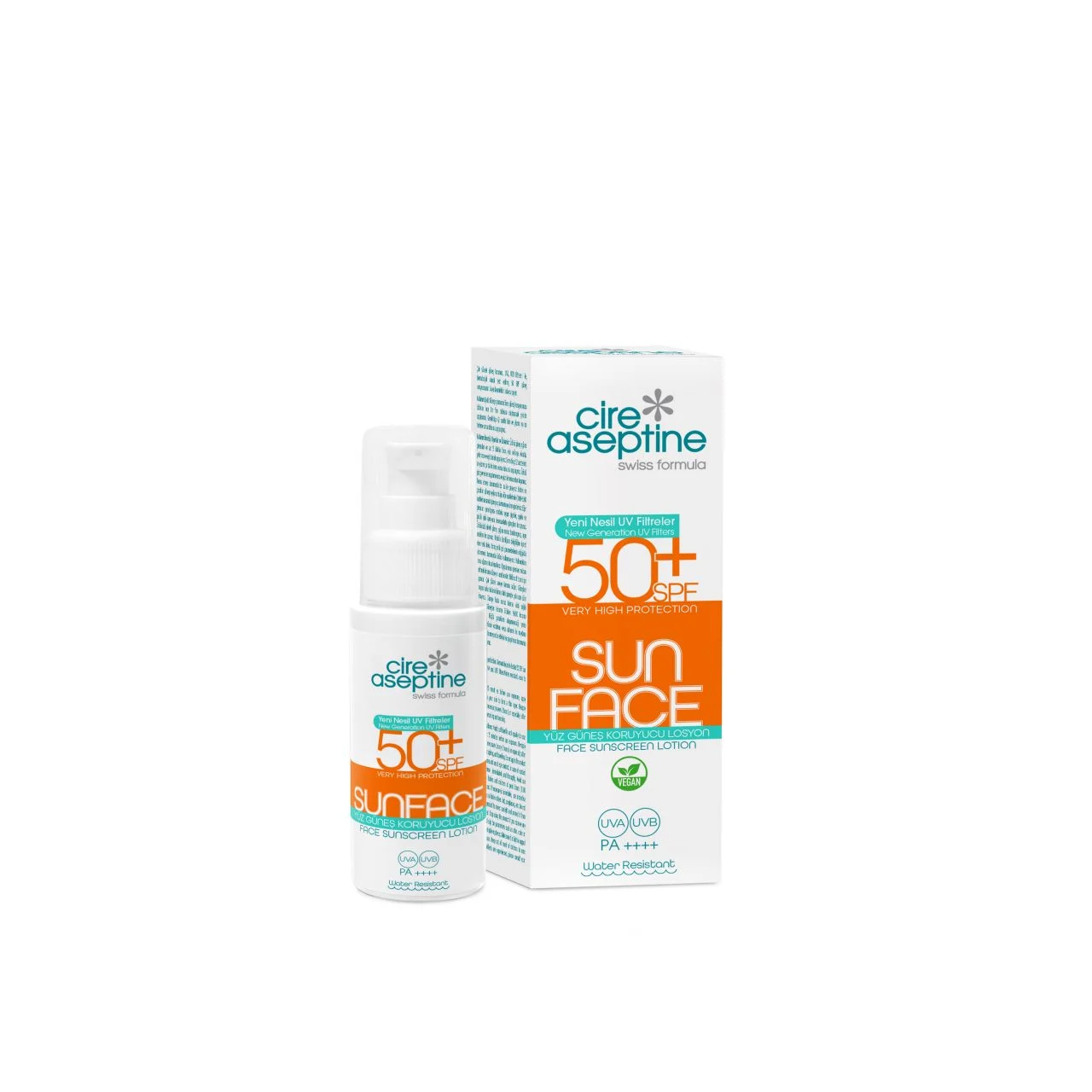 Cire Aseptine Facial Sunscreen Sun Face 50 SPF 60 ml