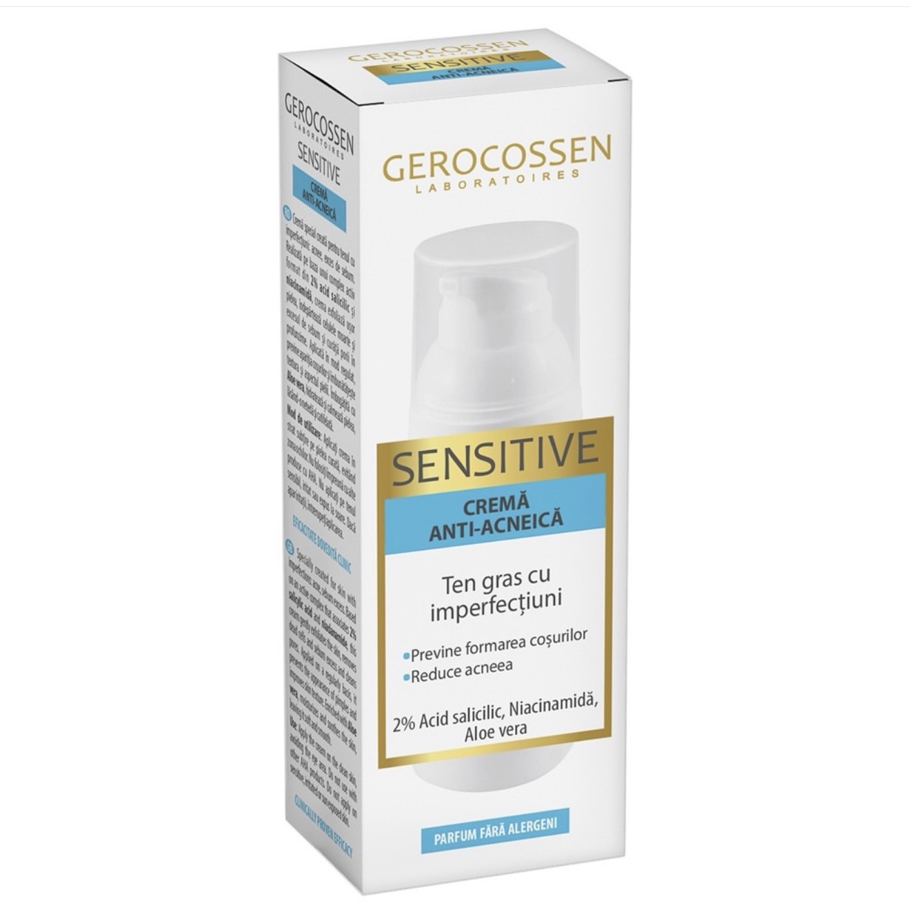 Gerocossen Sensitive Cream for Acne-Prone Skin