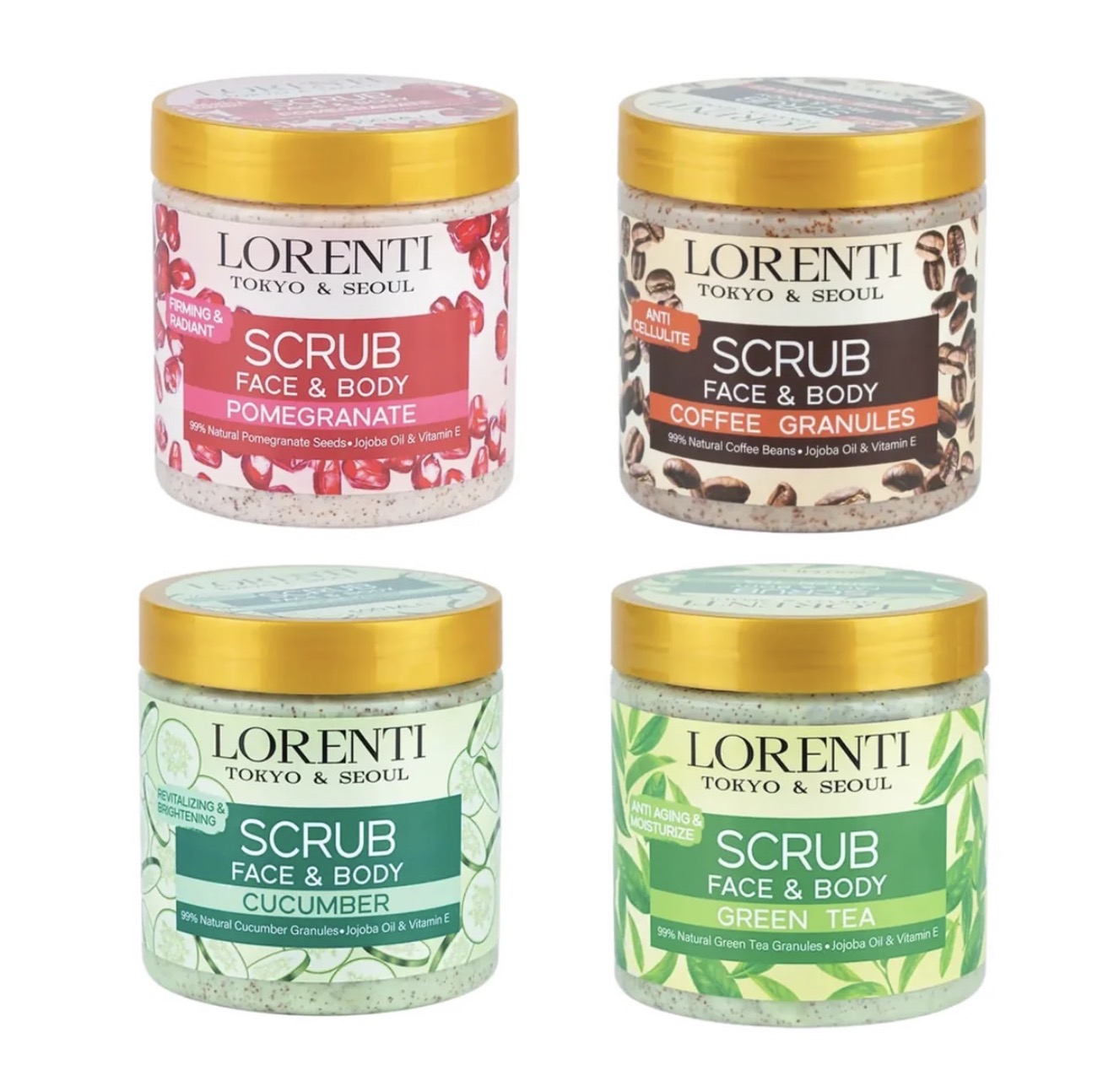 Lorenti Tokyo & Seoul Face & Body Scrubs