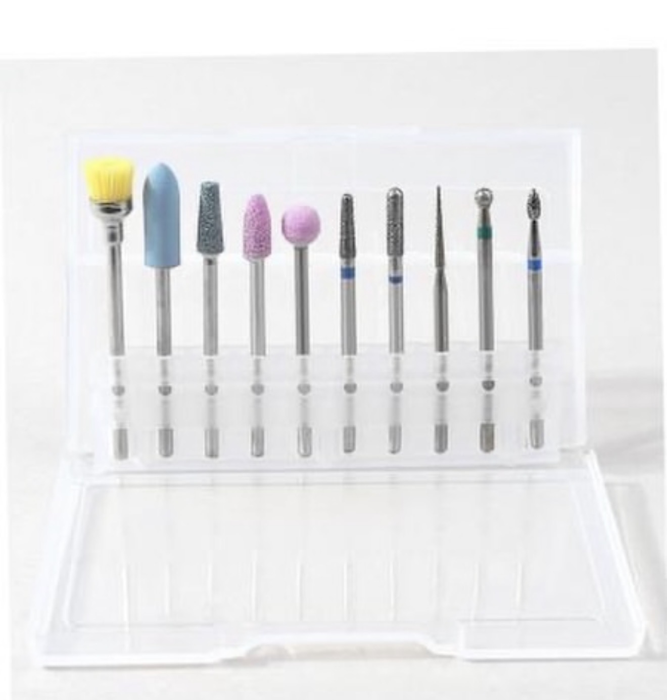 10-Piece Professional Nail Drill Bit Set