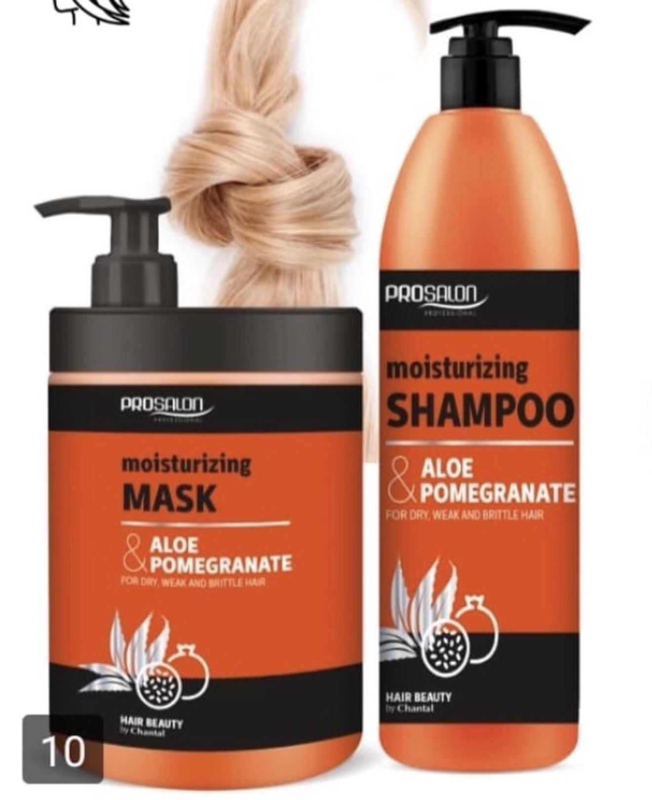 Prosalon Moisturizing Aloe & Pomegranate Shampoo + Mask