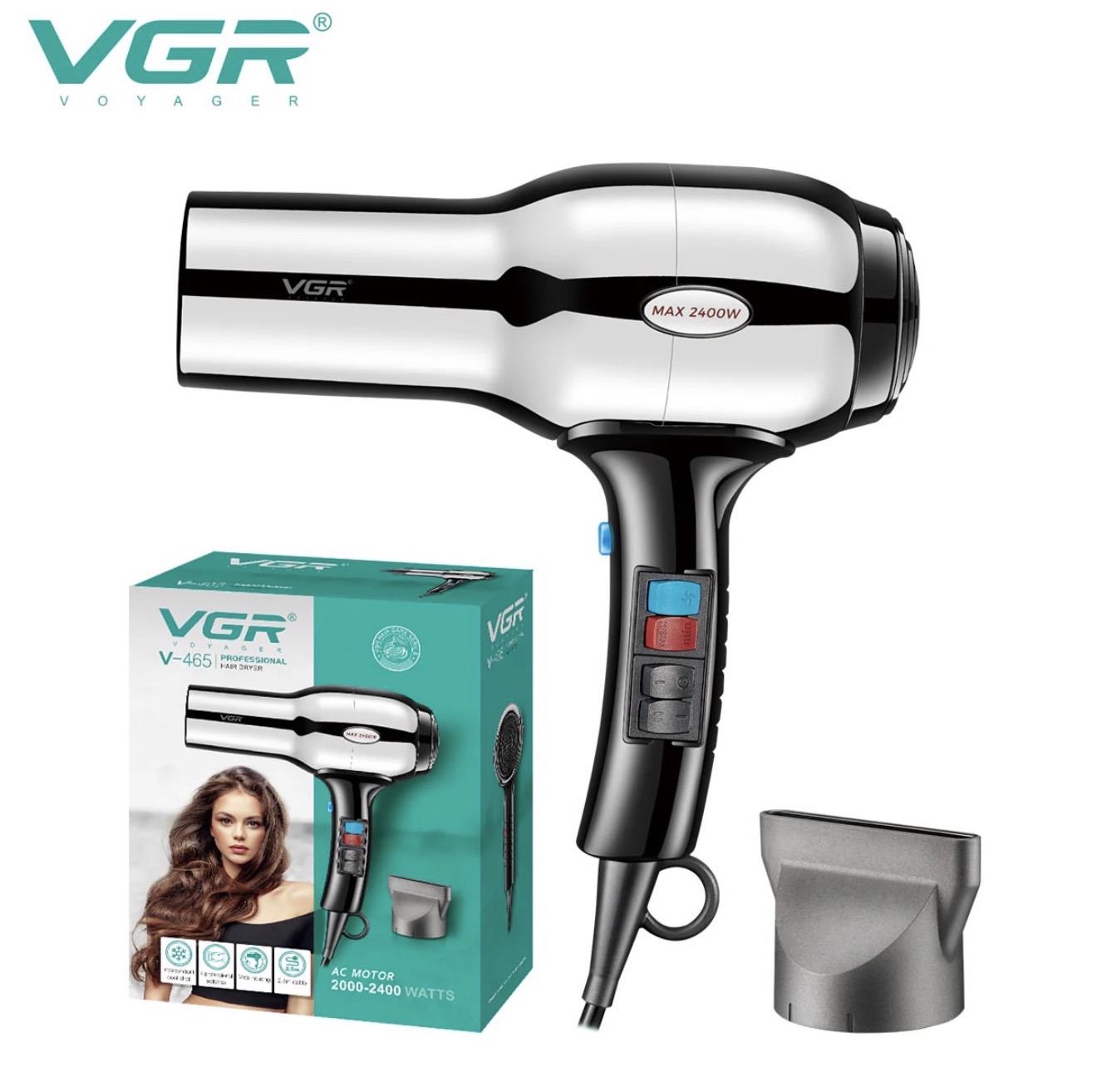 VGR V-465 Tharëse Flokësh Profesionale