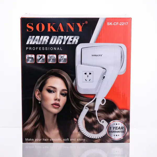 Sokany SK-2217 Tharëse Flokësh për Montim në Mur