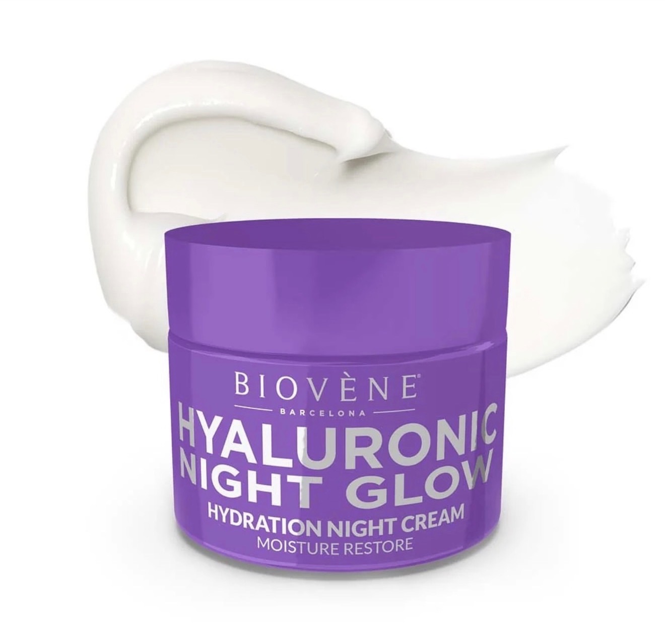 Biovène Barcelona Hyaluronic Night Glow Hydration Night Cream – Moisture Restore