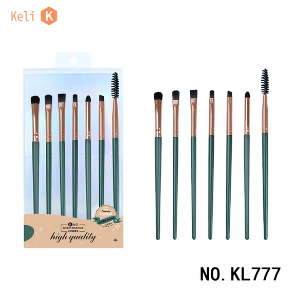 Keli Beauty 7PCS Spring Green Makeup Brushes
