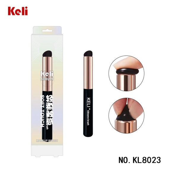 Keli Beauty Black Soft Natural Single Lip Brush Silicone Brush Concealer Brush