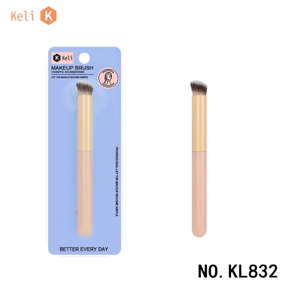 Keli Beauty Super Fine Round And Slant Foundation Brush