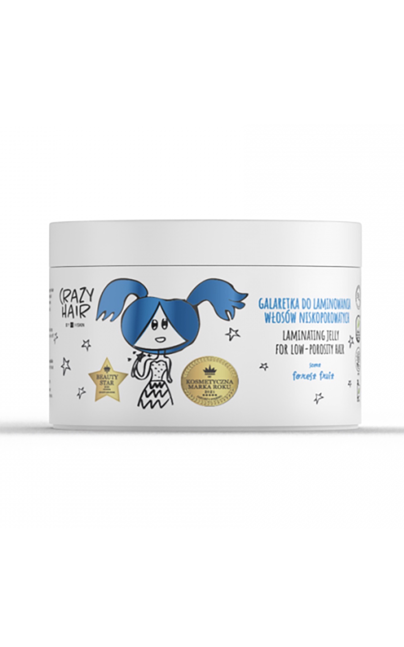 HiSkin Crazy Hair Mask Laminating Jelly For Low-Porosity Hair Forest Fruit