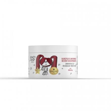 HiSkin Crazy Hair Laminating Jelly for Medium Porosity Hair Cherry
