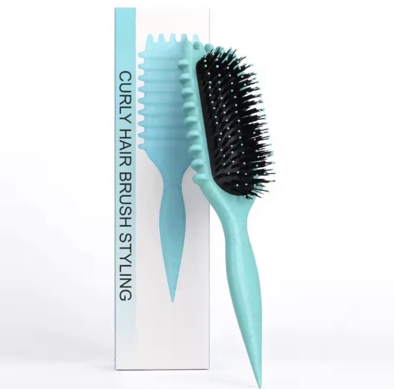 Curly Hair Brush Styling