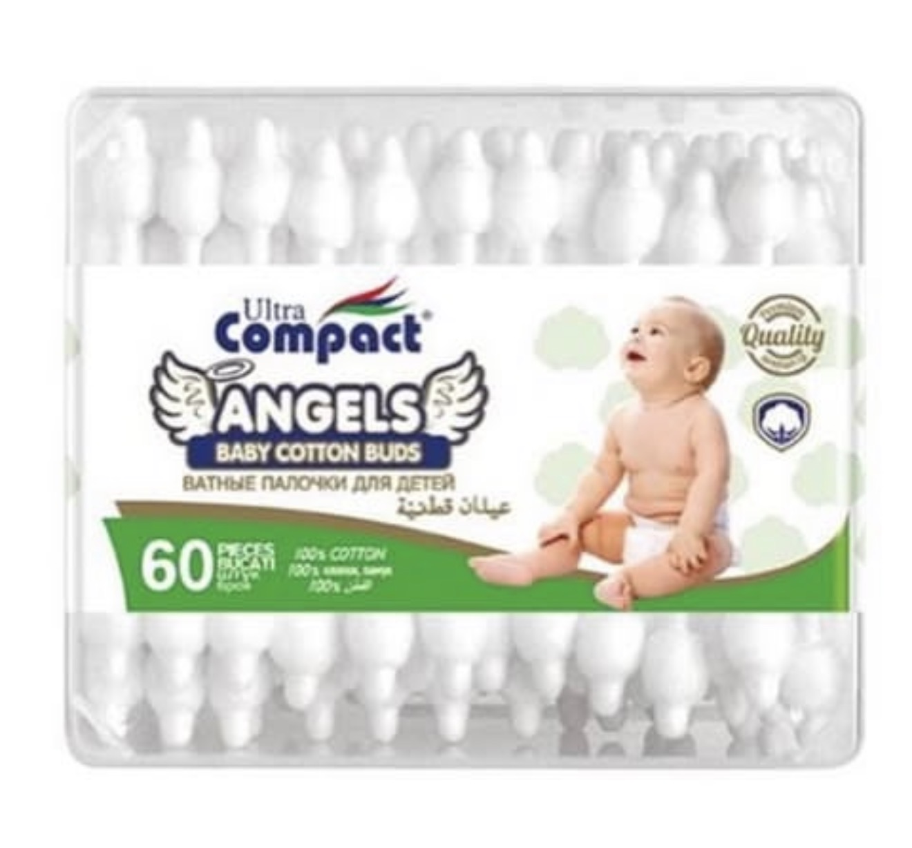 Ultra Compact Angels Baby Cotton Buds