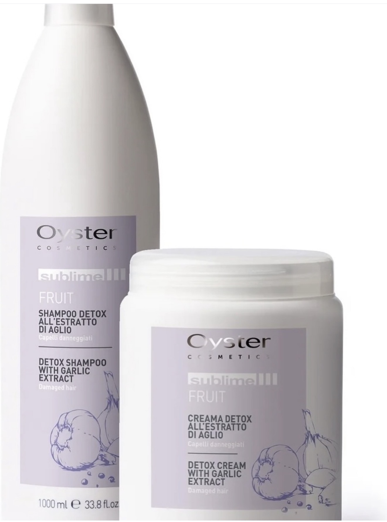 Oyster Sublime Fruit Detox Garlic Shampoo & Cream