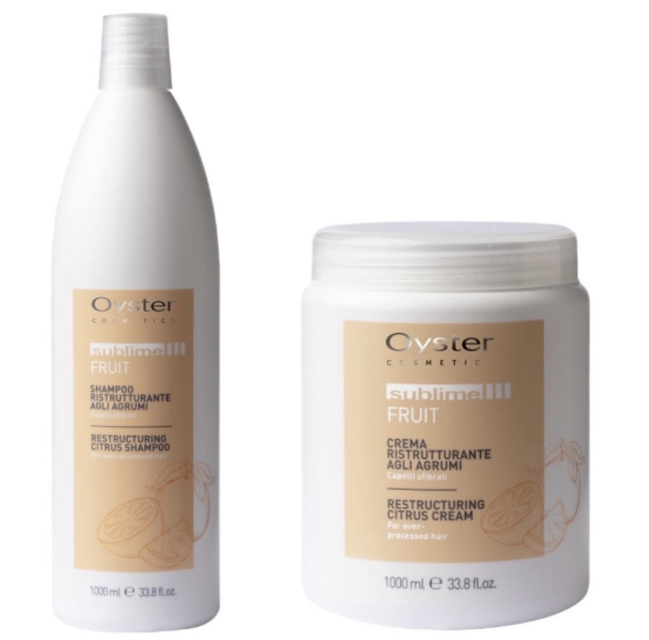 Oyster Sublime Fruit Restructuring Citrus Shampoo & Cream