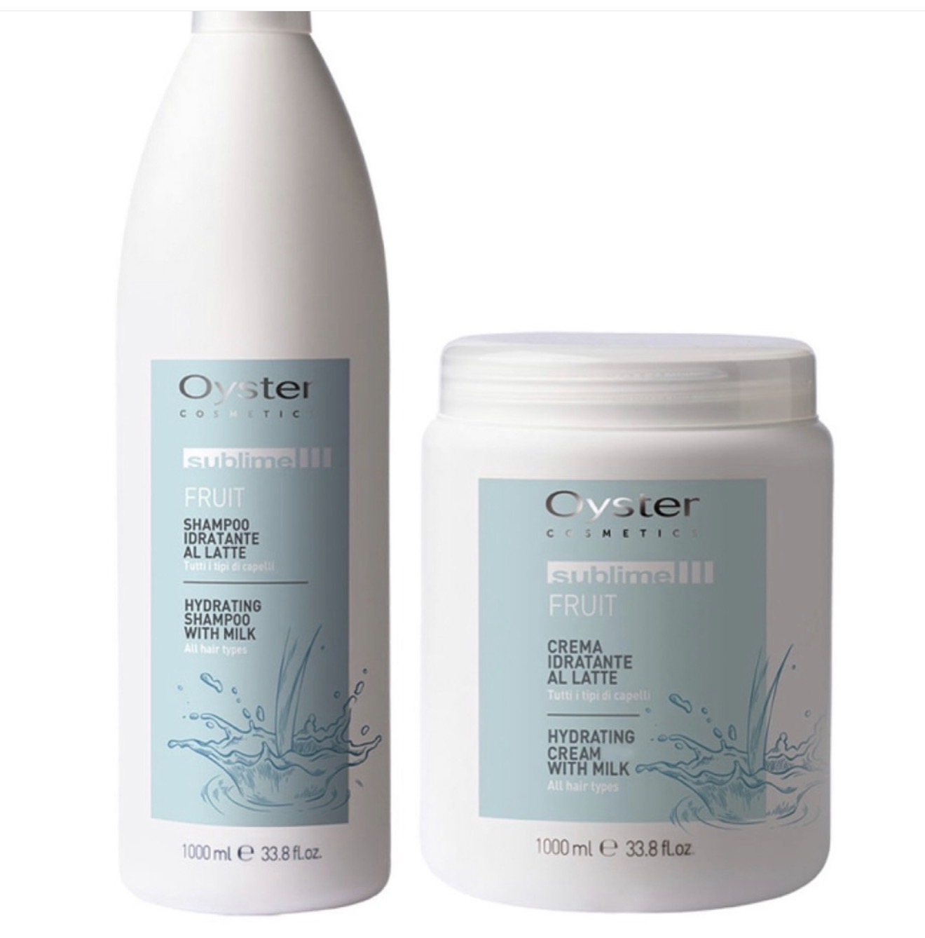 Oyster Sublime Fruit Hydrating Milk Shampoo & Cream