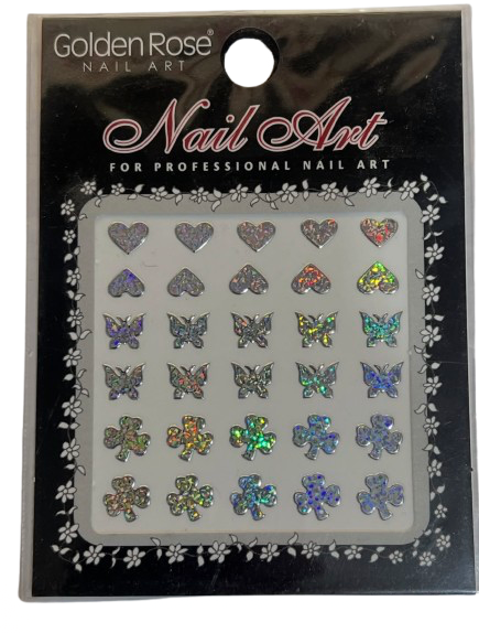 Dekore për thonj Golden Rose Nail Art