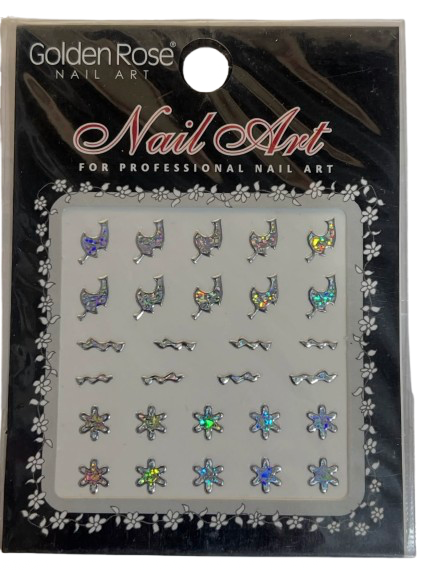 Dekore për thonj Golden Rose Nail Art — foto 2