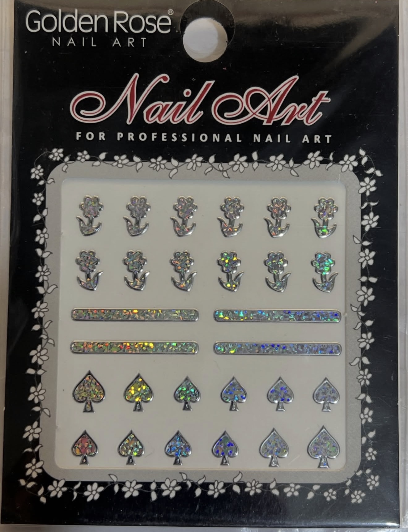 Dekore për thonj Golden Rose Nail Art — foto 3