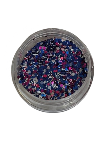 Glitter mix holografik për nail art — foto 9