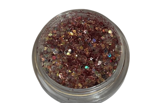 Glitter mix holografik për nail art — foto 2