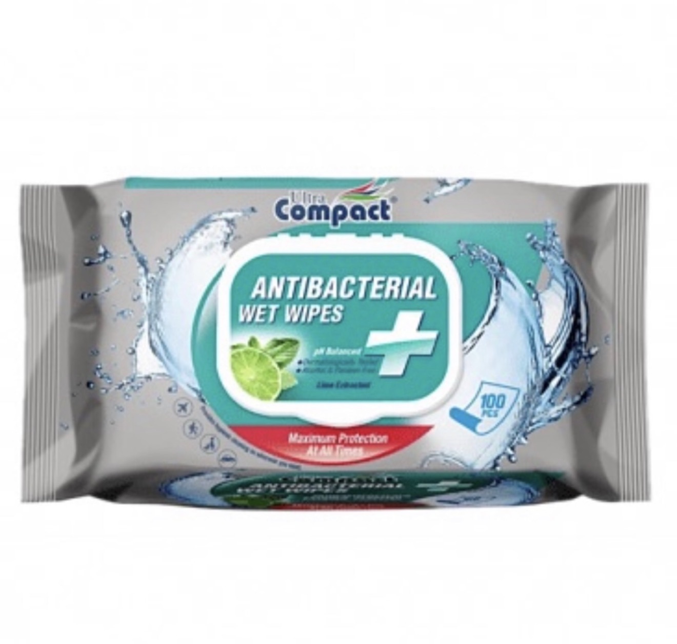 Ultra Compact Antibacterial Wet Wipes