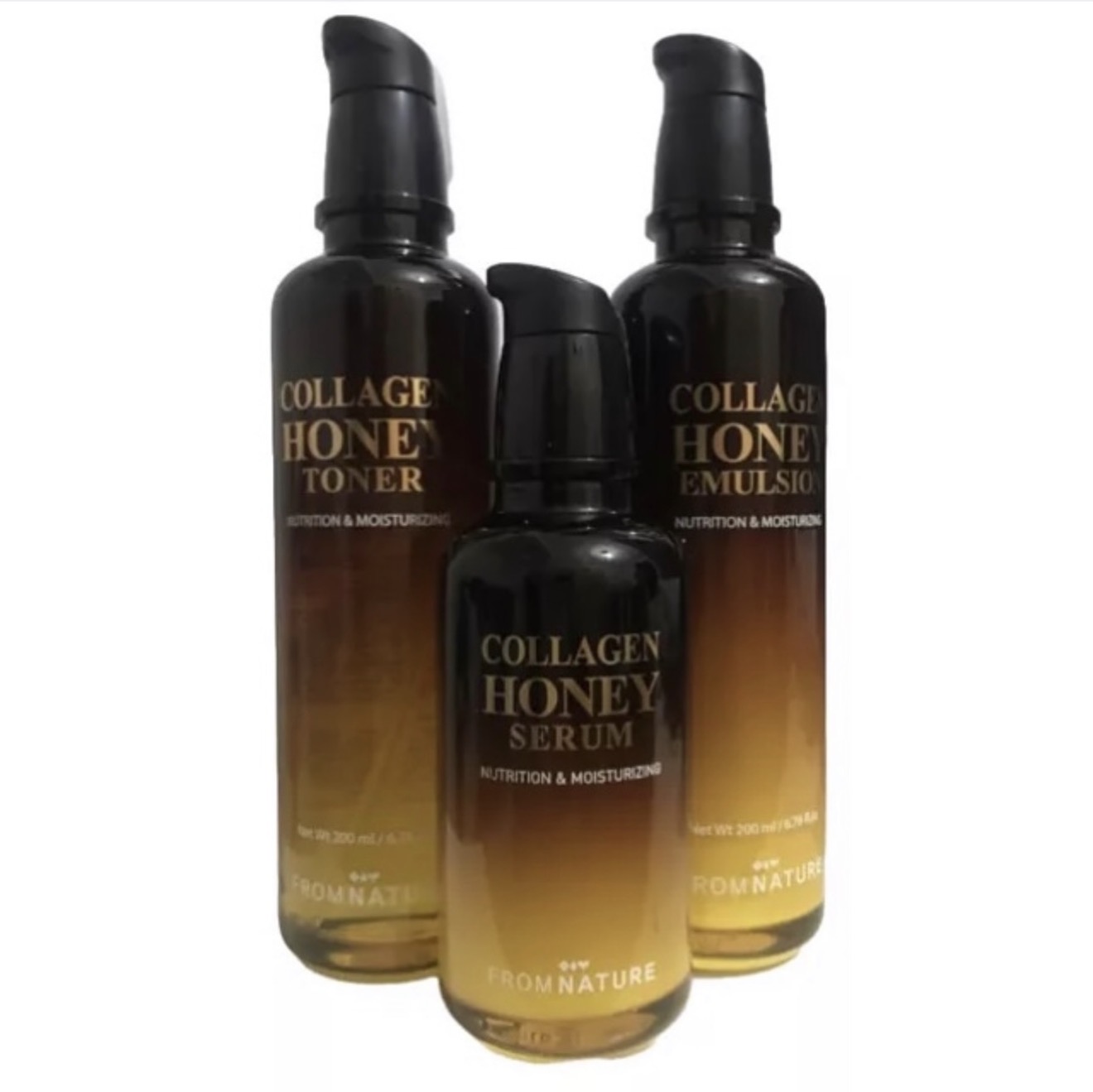 From Nature Collagen Honey Set (Toner + Serum + Emulsion)
