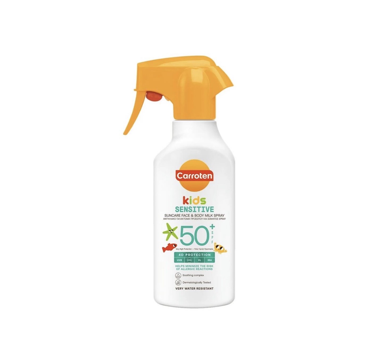 Carroten Kids Sensitive Face & Body Milk Spray SPF 50+