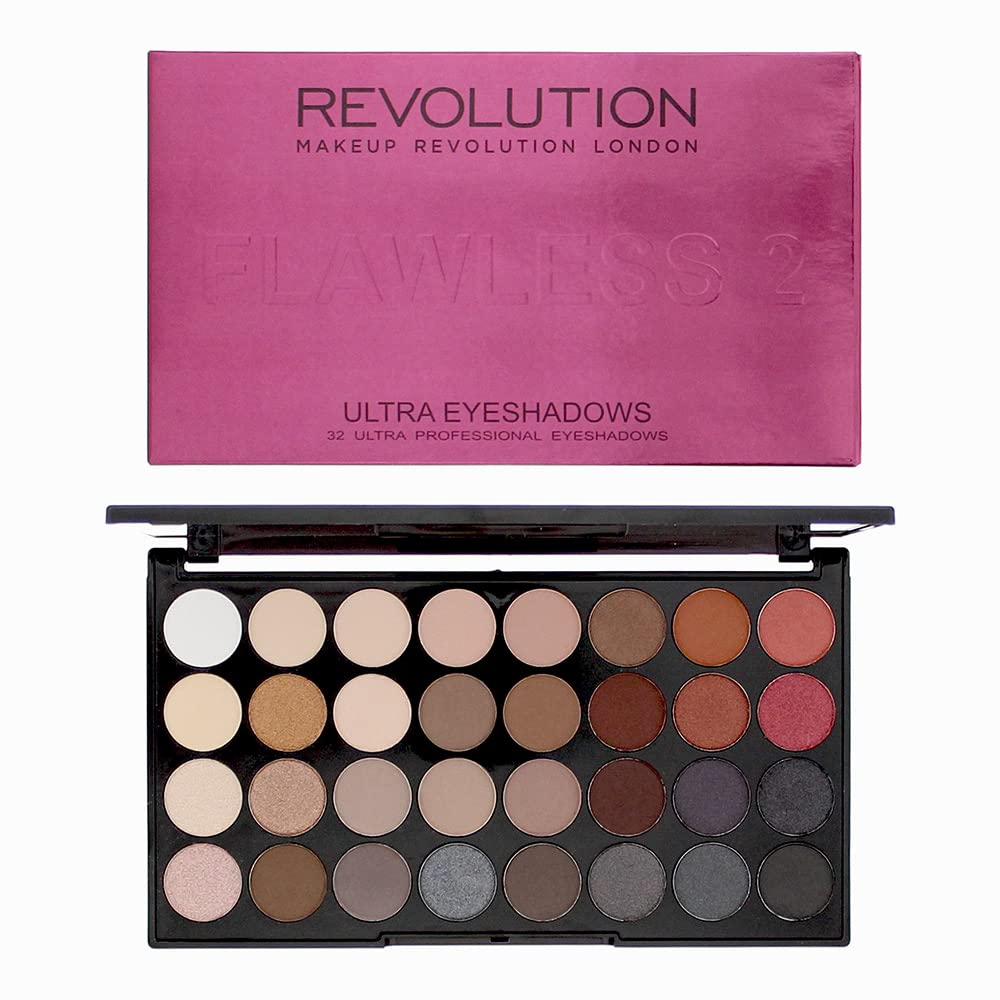Revolution Flawless 2 Ultra Eyeshadows Palette 32 Shades