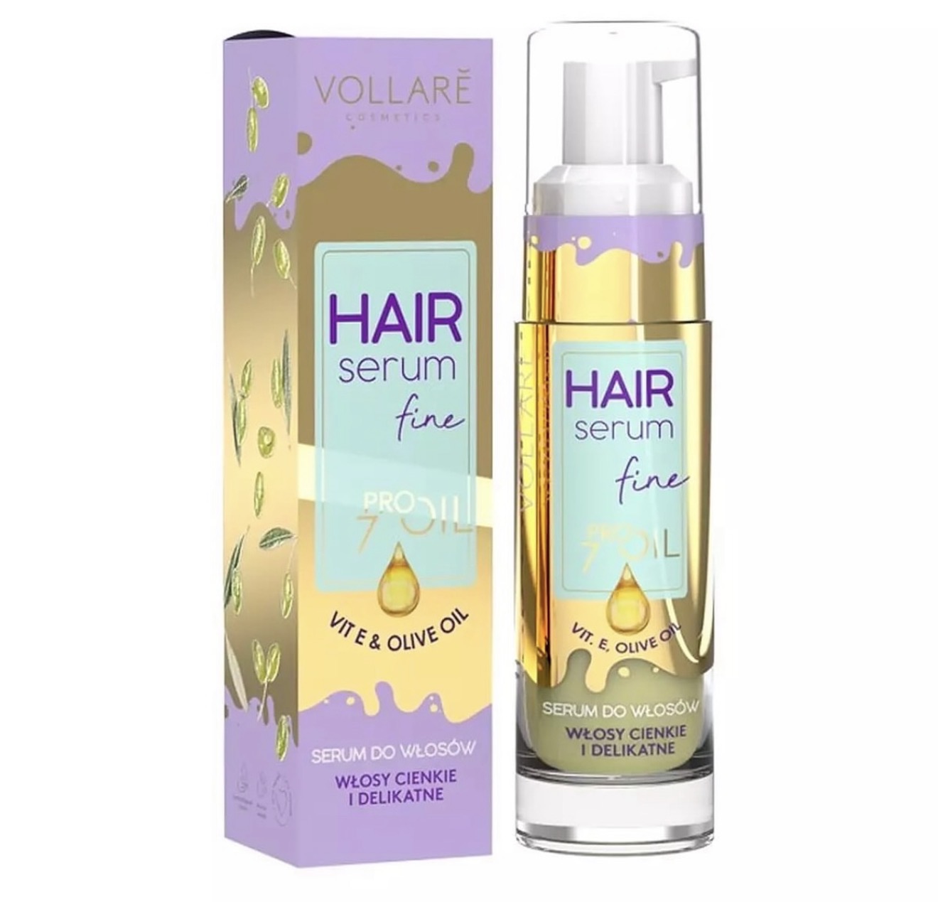 Vollare Hair Serum Fine Pro Oil 7 Oils with Vitamin E & Olive Oil