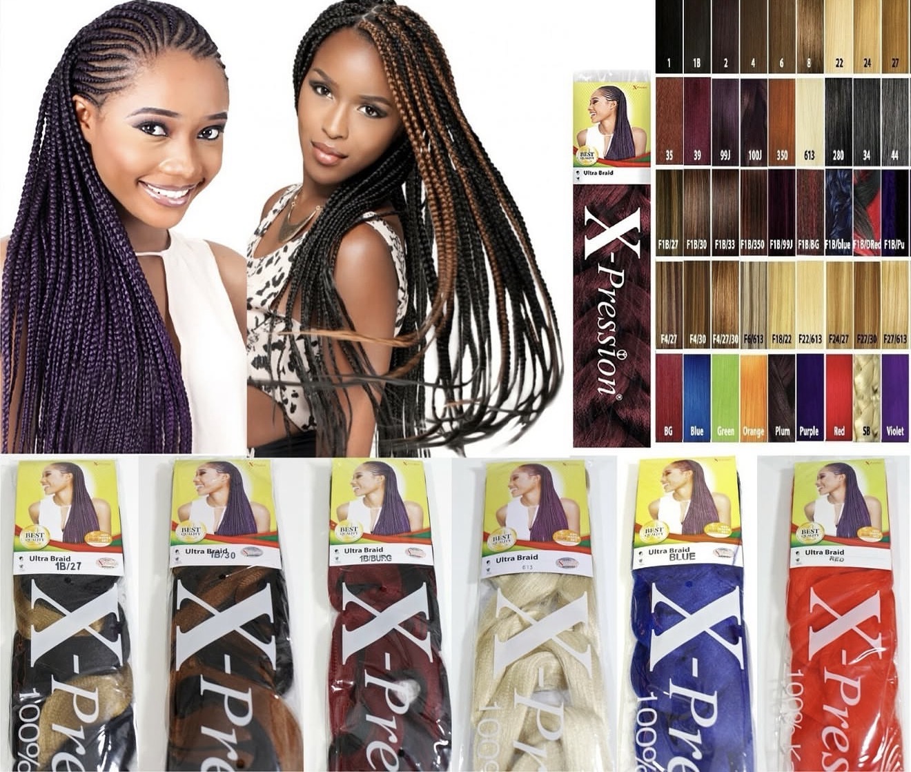 X-Pression Ultra Braid Flokë Sintetikë për Gërsheta — foto 2