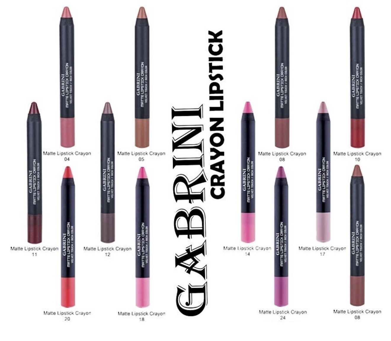 Gabrini Matte Lipstick Crayon