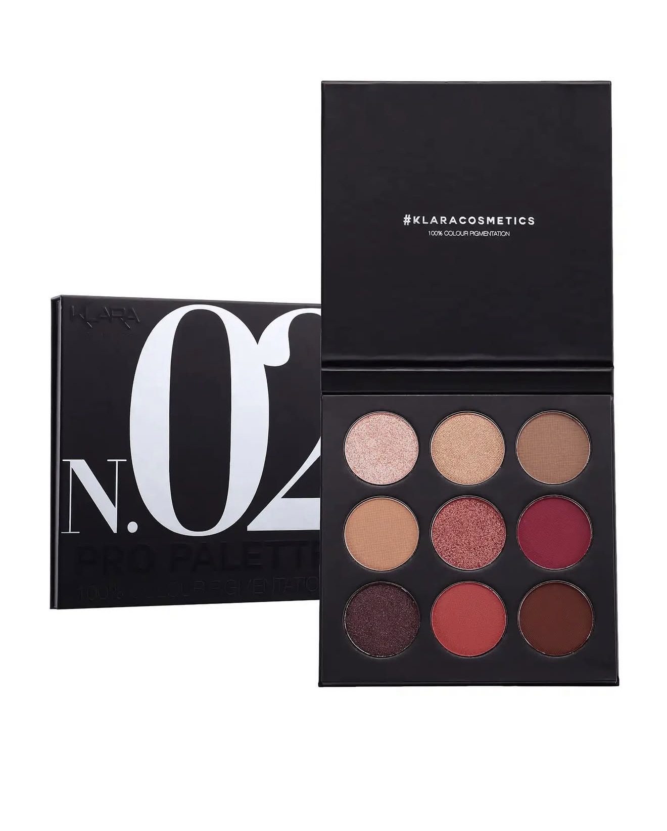 Klara Cosmetics N.02 Pro Eyeshadow Palette