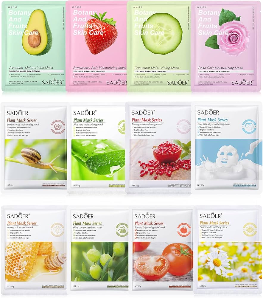 SADOER Maskë Fytyre me Ekstrakte Bimore & Frutash – 25g