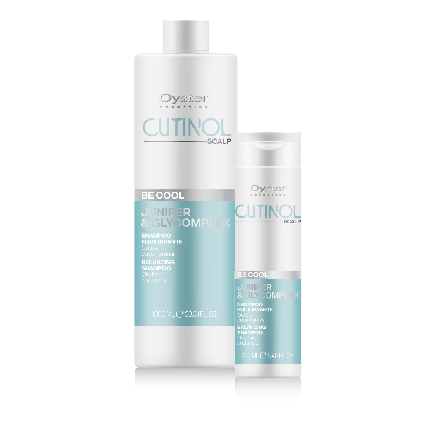 Oyster Cosmetics Cutinol Scalp Be Cool Juniper & Glycomplex Balancing Shampoo – 250 ml / 1000 ml