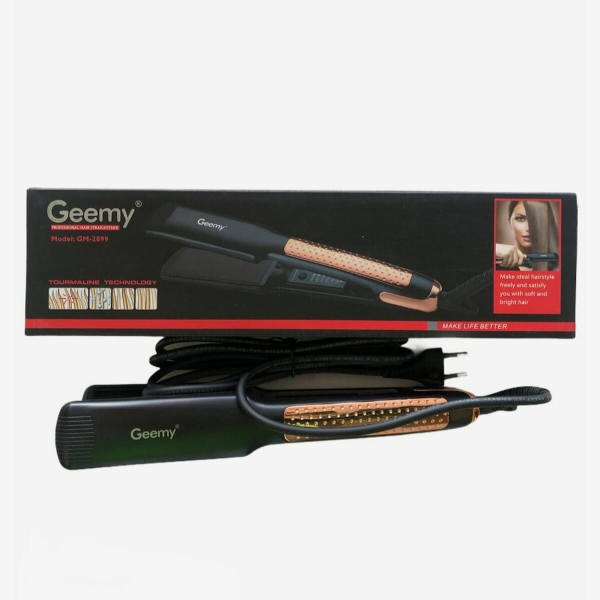 Geemy GM-2899 Pjastër Profesionale për Drejtimin e Flokëve