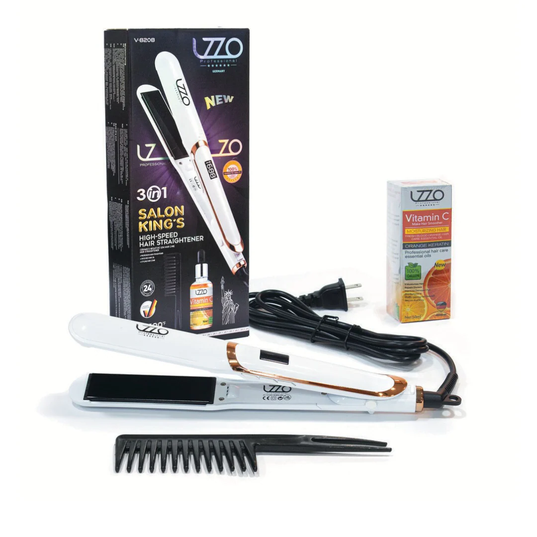 UZZO Professional V-8208 Pjastër Profesionale 3 në 1 për Flokë