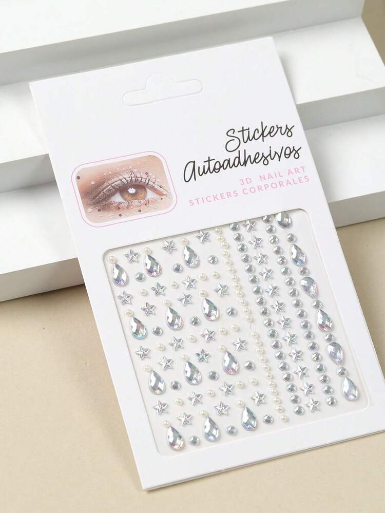 3D Crystal Self-Adhesive Stickers – Gurë Dekorativë Vetëngjitës — foto 3