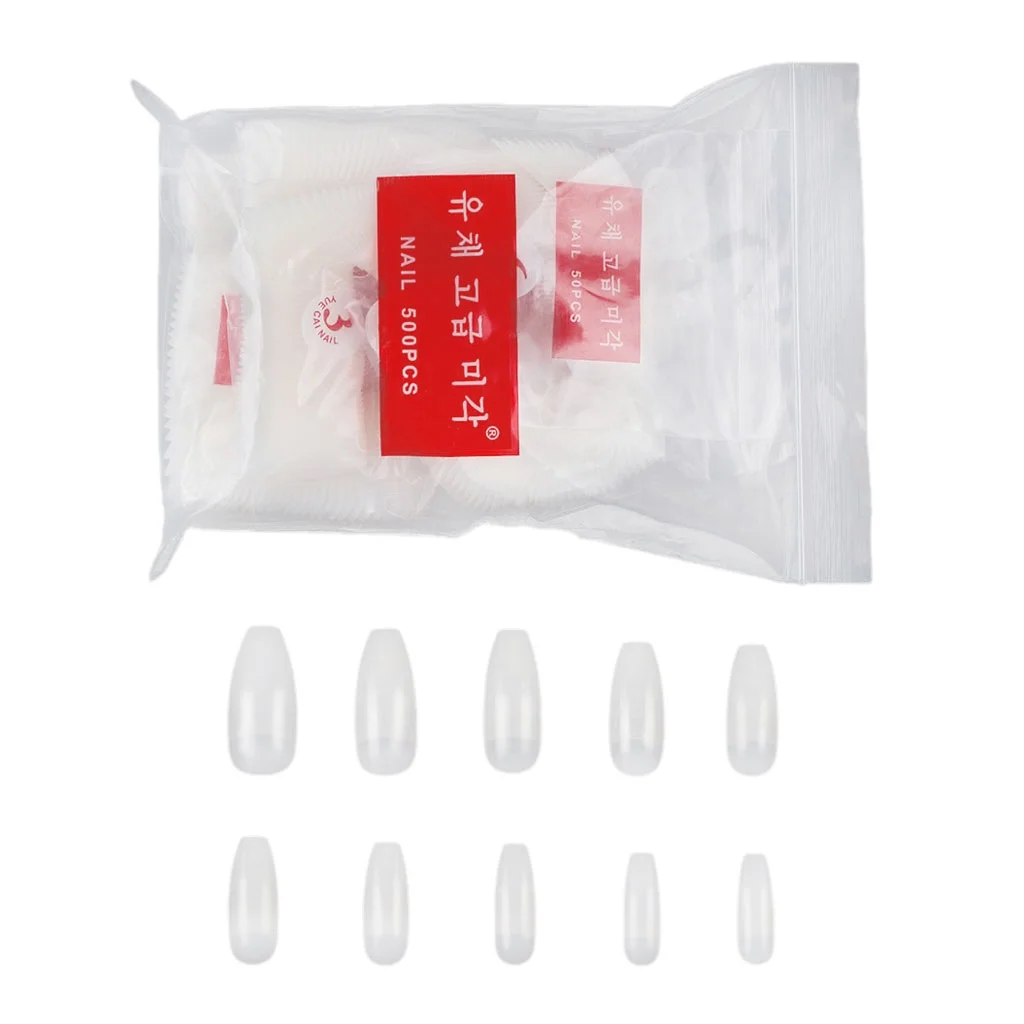 Artificial Nail Tips 500 pcs – Tips Profesionale për Ndërtimin e Thonjve
