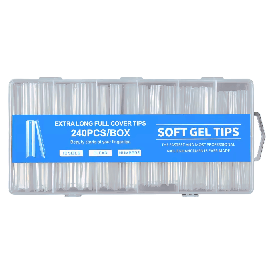 Soft Gel Tips Extra Long Full Cover – 240 Copë