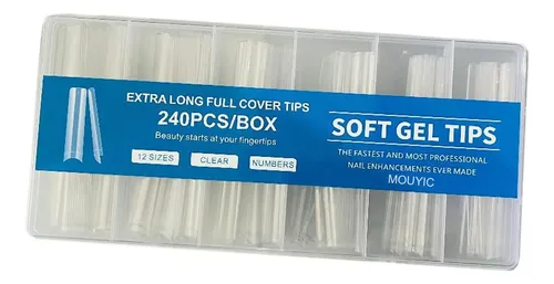 Soft Gel Tips Extra Long Full Cover – 240 Copë — foto 2