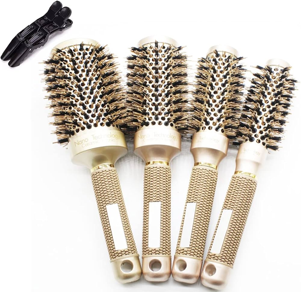 Furça Profesionale Nano Ceramic për Stilim Flokësh