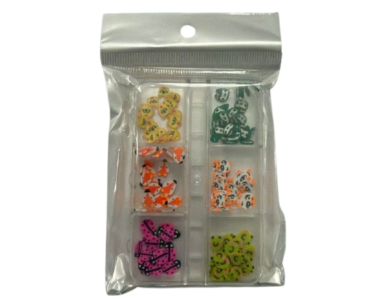 Dekorime Nail Art 3D me Figura dhe Emoji – Set Mix