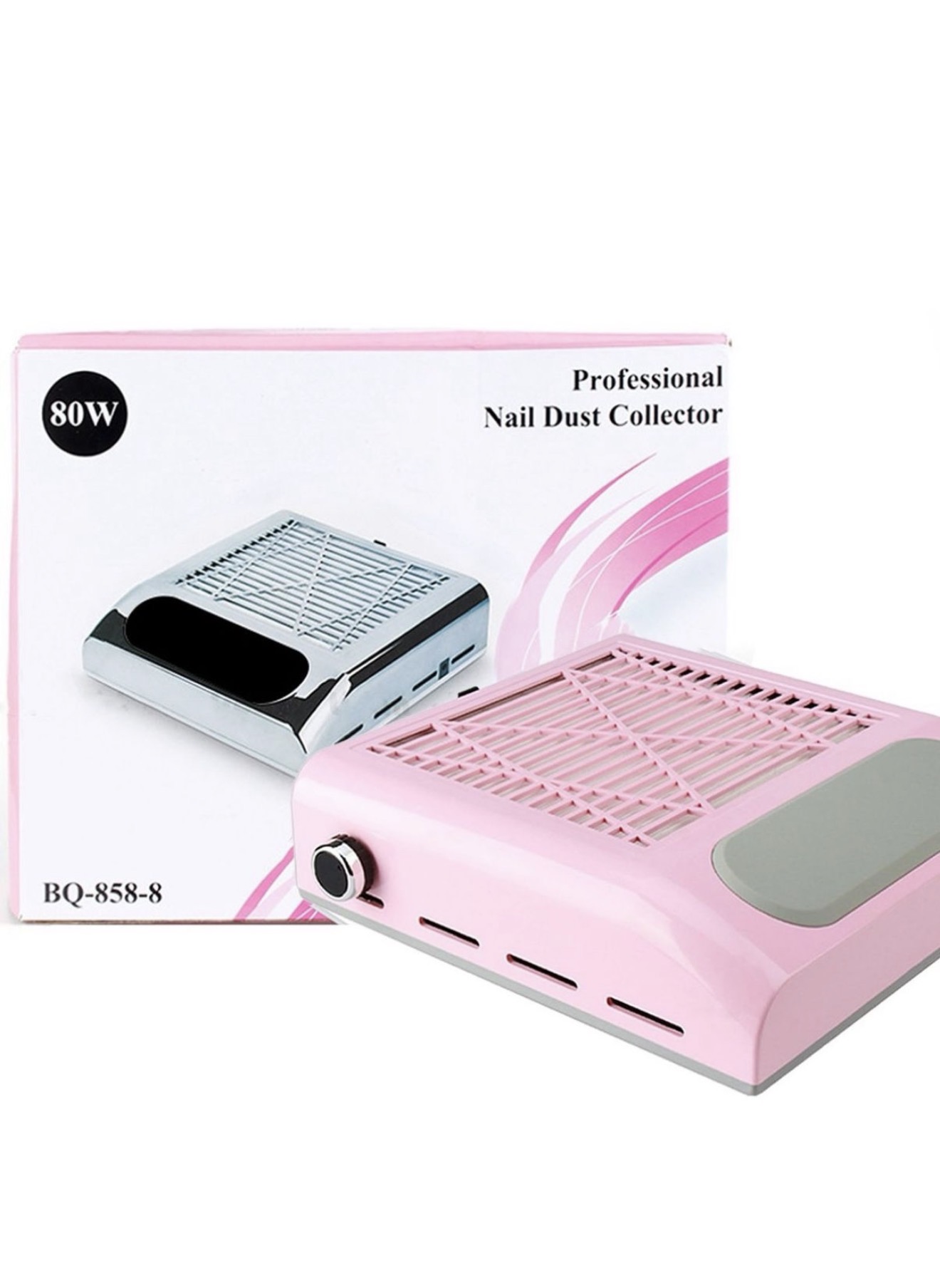 Aspirator Profesional për Pluhurin e Thonjve 80W – Nail Dust Collector