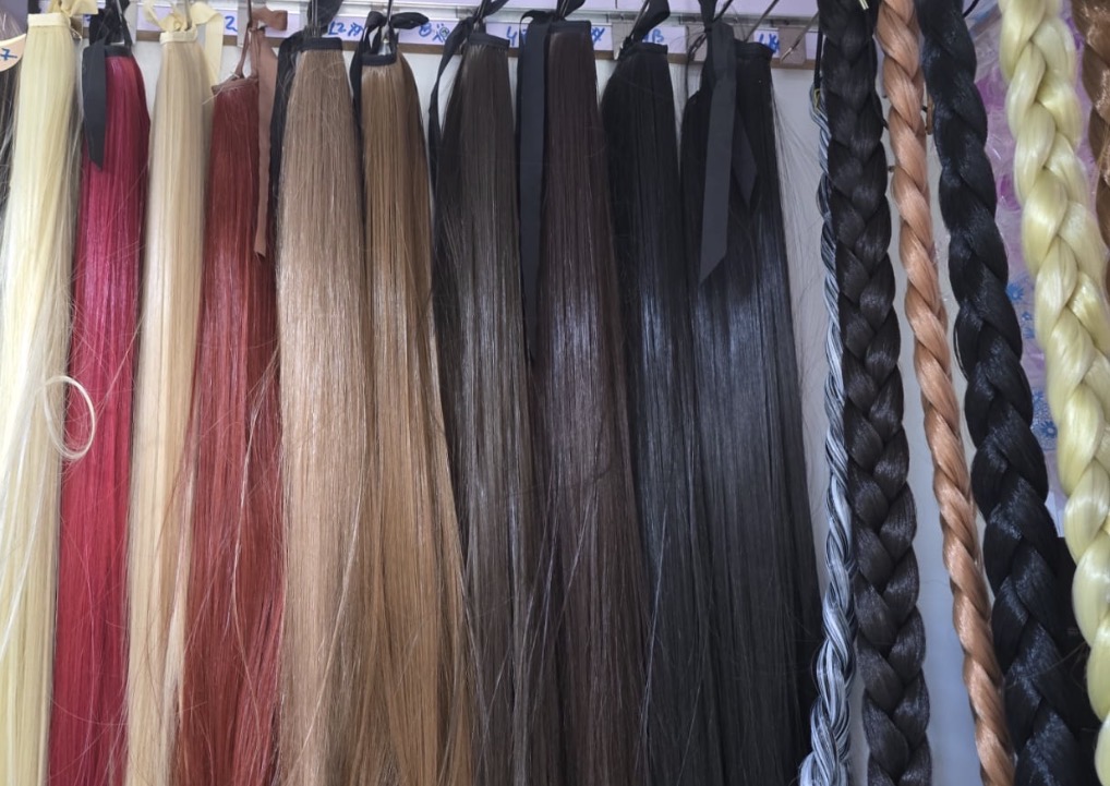 Bisht Flokësh me Lidhëse – Fibër Sintetike Jo Origjinale — foto 2