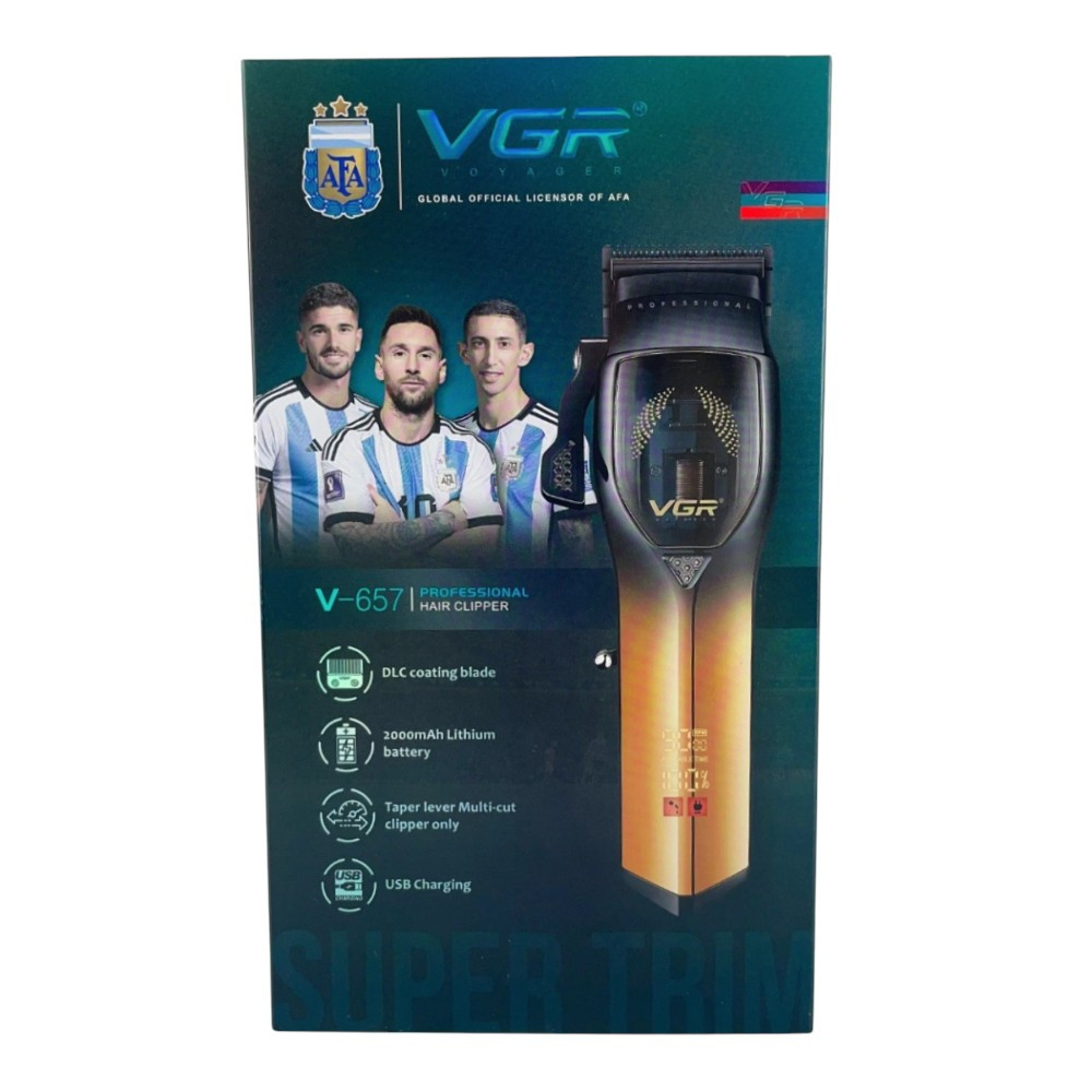 VGR V-657 Professional Hair Clipper – Makinë Profesionale për Prerjen e Flokëve
