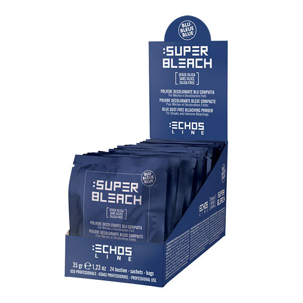 Echosline Super Bleach Blue Dust-Free Bleaching Powder – Pluhur Dekolorues Blu 35 g x24pc