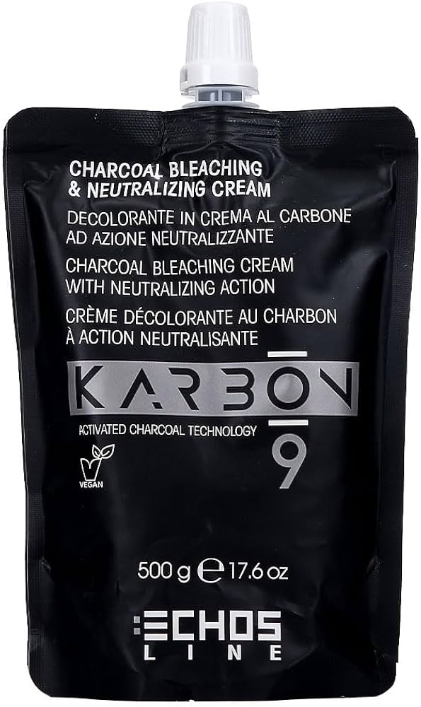 Echosline Karbon 9 Charcoal Bleaching & Neutralizing Cream – Krem Dekolorues me Karbon Aktiv 500 g