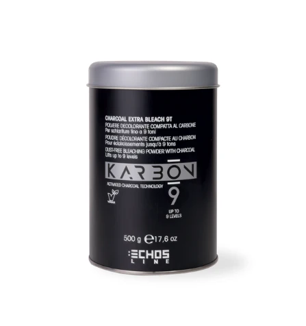 Echosline Karbon 9 Charcoal Extra Bleach 9T – Pluhur Dekolorues me Karbon Aktiv 500 g